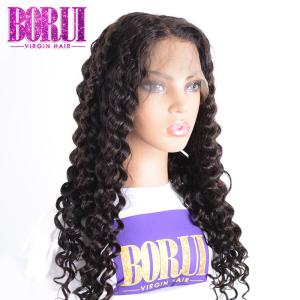 China Brazilian Pre Plucked Cuticle Aligned Hair Deep Wave No Shedding Soft Shiny factory