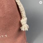 Multicolor Recyclable Cotton Produce Bags Drawstring Canvas Fabric Candy Bags