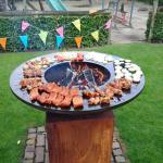 Customized Large Fire Pit Table Garden Decor Steel BBQ Grill
