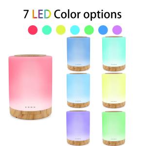 China 7 Color Changing LED Light Aromatherapy Essential Oil Diffuser air ultrasonic humidifier Light Wood color GK-YX-167G factory