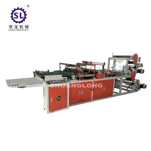 China Flower Side Sealing Bag Making machine Plastic Film Triangle Type factory