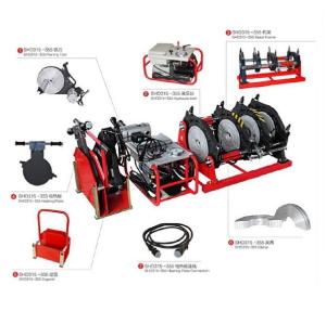 China 90mm-355mm PE HDPE Plastic Pipe Welding Machine Electro butt fusion Welding Equipment With Wheel factory