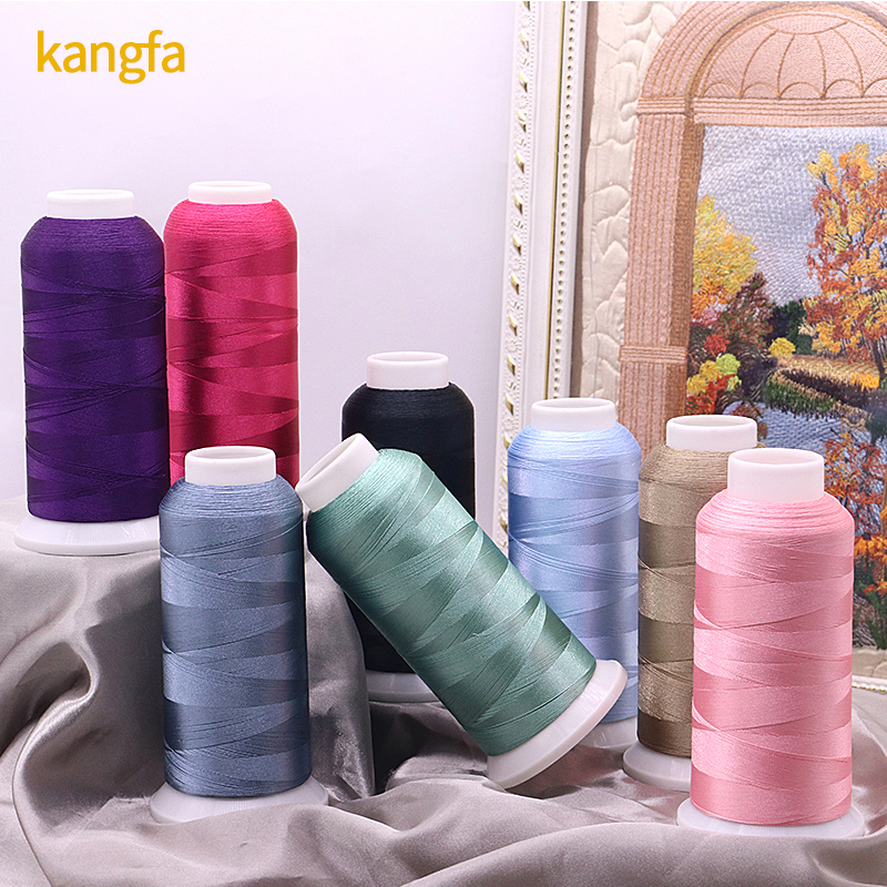 4000y 100% Polyester 120D/2 Machine Embroidery Thread for Hard and Thick Fabrics