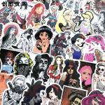 Colorful Skateboard Sticker Set , Custom Vinyl Stickers 50pcs / Set
