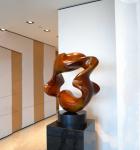 Hotel Decoration Indoor Metal Sculptures , Copper Contemporary Art Statues