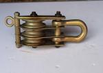 10KN Tackle Tower Erection Tools Three Wheels Steel Hoisting For Erecting Pole