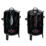 Cold Rolled Steel Portable Outdoor Barrel Turkey Charcoal BBQ Grill Set for