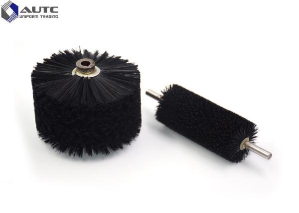 Spiral Industrial Roller Brushes Bristle Galvanized Metal Easy Install Soft