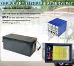 IP67 Lithium Ferro Phosphate 48V 51.2V 105Ah Golf Cart Battery Peak Current 300A