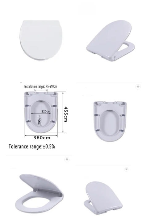 White U-Shaped Toilet Seat Sustainable And Comfortable For Optimal Hip Curve Fit
