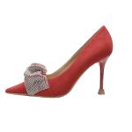 9811-5 European and American sexy pointed toe rhinestone high heels stiletto