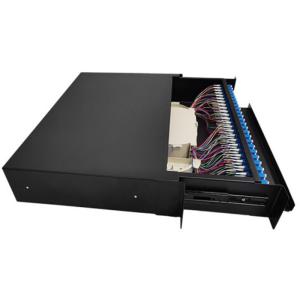 China 48 Port LC Fiber Patch Panel 96 Core 2U Indoor Use Protective factory