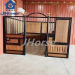 2.2m European Horse Stalls Swing Door Or Sliding Door Bamboo Fill In Wood