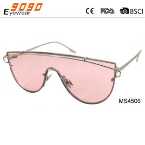 China 2017 fashion metal sunglasses with 100% UV protection lens, suitable for men and women factory