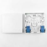 Wired LAN 2 Cores Plastic Fiber Optic Faceplate Socket Panel for Indoor FTTH