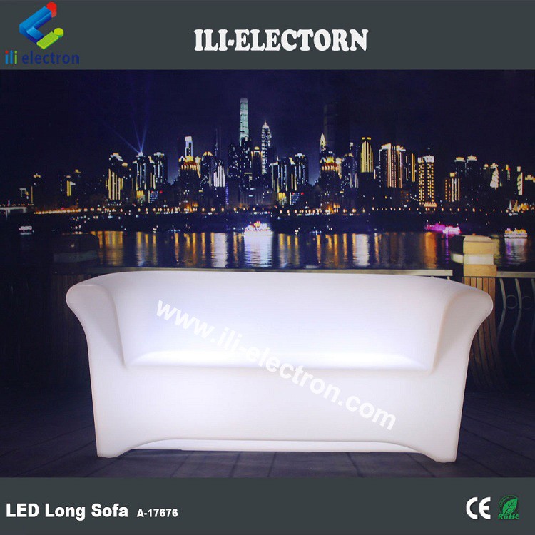 Rechargeable Light Up LED Furniture Sofa Chair For KTV Nightclub Bar