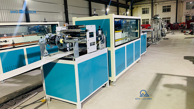 HSJZ-65/132 Double-Screw PVC Wall Ceiling Panel Production Line with Customized Voltage Screw Diameter 65/132