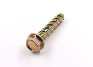 China Heavy Duty Self Tapping Concrete Screws , 10B21 Indented Hex Head Flange Screw factory