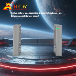 HCW CW406 Swing Barrier Turnstile Gate With 8 Pairs Infrared Detection Sensors
