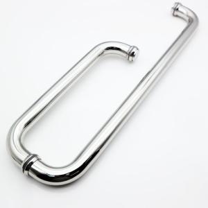China Interior Sliding Glass Door Pull Handle in SS 304 Stainless Steel with Polished Finish factory