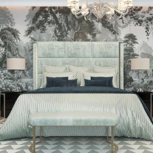 China 2.0x2.2m Luxury Modern King Bed 1.5m White Bedroom Set Modern factory