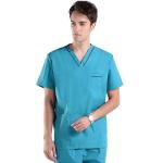 factory custom hospital lab coat medical scrubs uniforms v neck rayon mix fabric