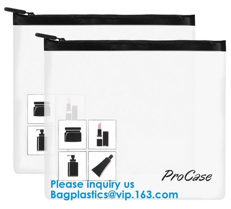 China Cosmetic/ Makeup/ Toiletry Customized Beach Zipper Clear PVC Cosmetic Bag Travel Toiletry Wash Bath PVC Cosmetic Bag factory