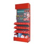 Custom Size Color logo red gondola shelving