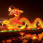 Waterproof Silk Lantern Arts , Festival Decoration Traditional Chinese Lantern