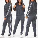 Custom Women Sport Clothing Fashion Hooded Training Track Sweat Suit Jogging