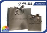 Branding Brown Kraft Paper Bags Customized Paper Shopping Bags With Cotton