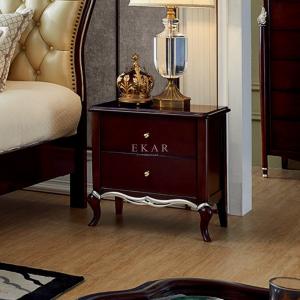 China Vintage Bedroom Furniture Nightstand Wooden Bedside Table factory