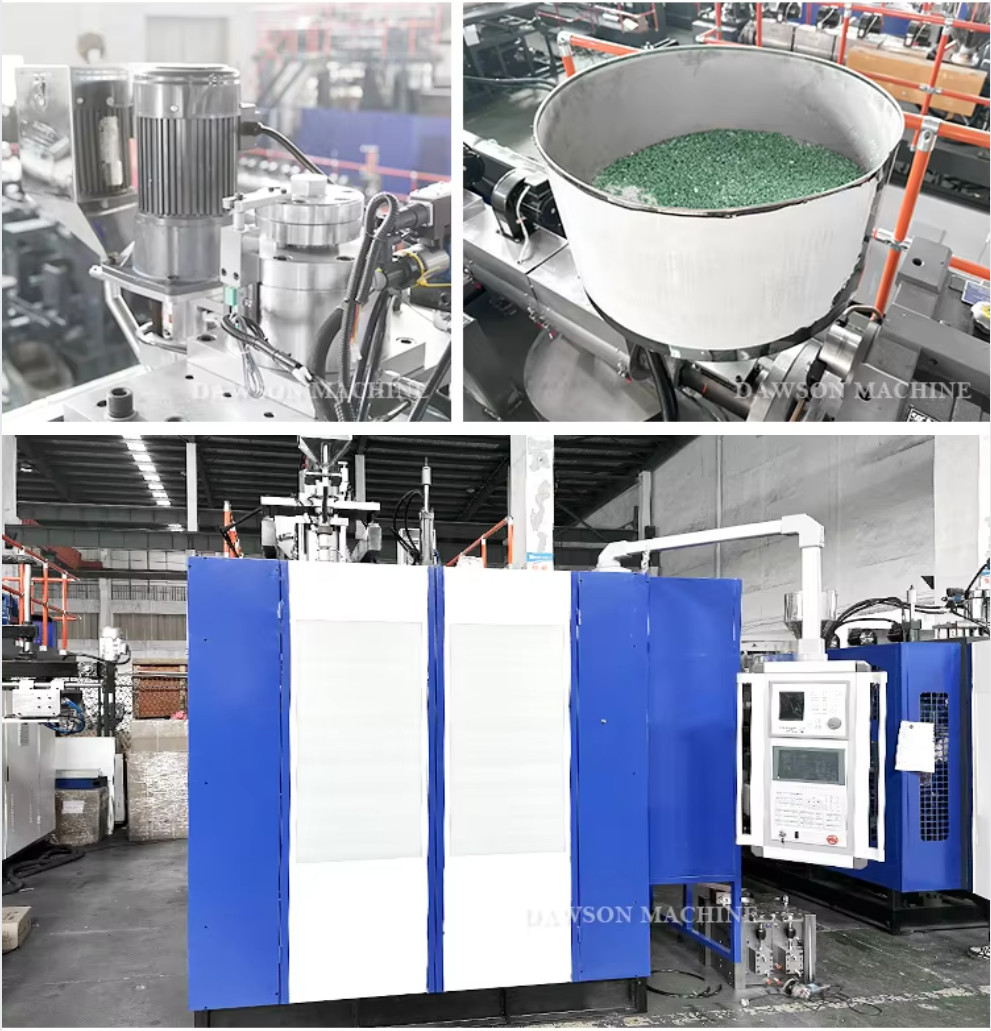Single Station Single Die Head HDPE Lubricant Oil Extrusion Blow Molding Machine