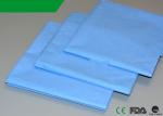 PP Flat Drap Sheets Polypropylene Bed Cover Disposable 40''X48'' Blue Color