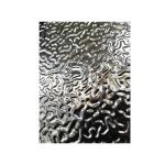 304 316L Water Ripple Stainless Steel Sheet 0.15mm Rose Gold Color Decorative