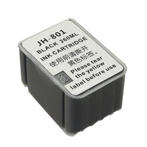 China Black Cutter Plotter Parts 260ml Ink Box JH801 Ink Cartridge Big Ink Cartridge factory