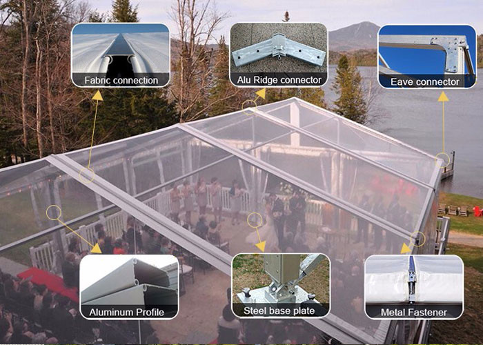 Rainproof 1000 People 20x50m Heavy Duty Event Tent
