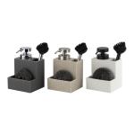 3N1 Brush Sponge Accessories Square Utensil Caddy For Countertop Big Pump Head