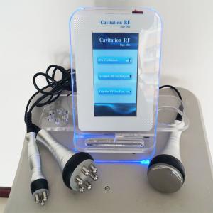 China 3 In 1 RF Cavitation Slimming Machine 120W 40Khz For Facial Body Salon factory