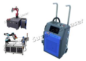 China Intelligent Automatic Laser Cleaning Equipment Laser Robot Grease Removal System factory