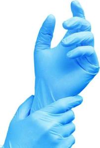 China Medical Nitrile Powder Free Examination Gloves Anti Static Personal Protection factory