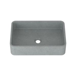 China Handmade Pop Up Drain Concrete Wash Basin Bathroom Countertop Sink factory