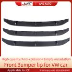 Bright Black Carbon Fiber Front Lip , Volkswagen CC Car Front Splitter