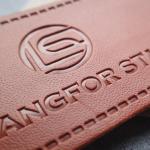 Washable Heat Press Ultrasonic Cut Embossed Leather Patches