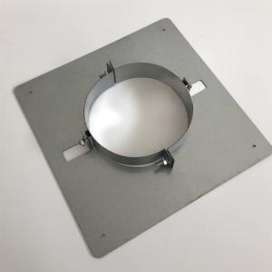 China Four Brackets 3 Inch Single Wall Stove Pipe Fireproof Plate Weather Resistant factory