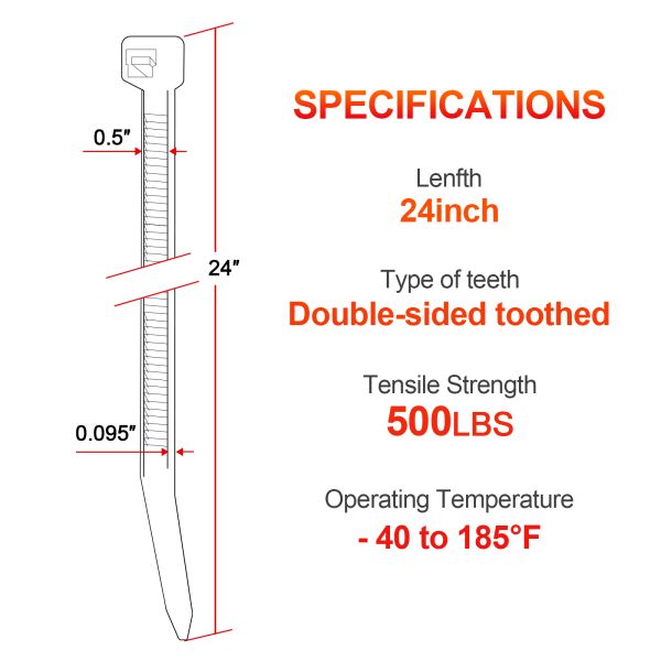 2.5*100mm Nylon Cable Tie Multi Color Custom Plastic Self Locking Cable Ties