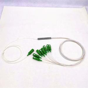China Good quality Steel tube type with sc apc 1x8 fiber optic splitter chip factory