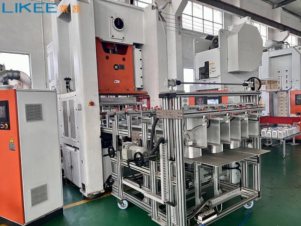 80 Ton Pressure Automatic Type Aluminium Foil Box Making Machine Silver Foil