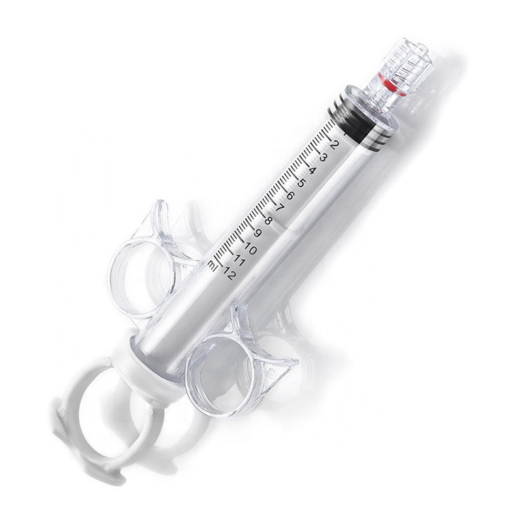 Disposable Plastic Luer Lock Slip 10Ml Retractable Angiographic Asepto Syringes