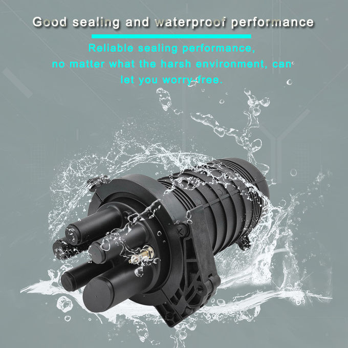 Heat Shrinkable Fiber Optic Closure 96 Core Wall Mount Joint Box Splice Closure Enclosure